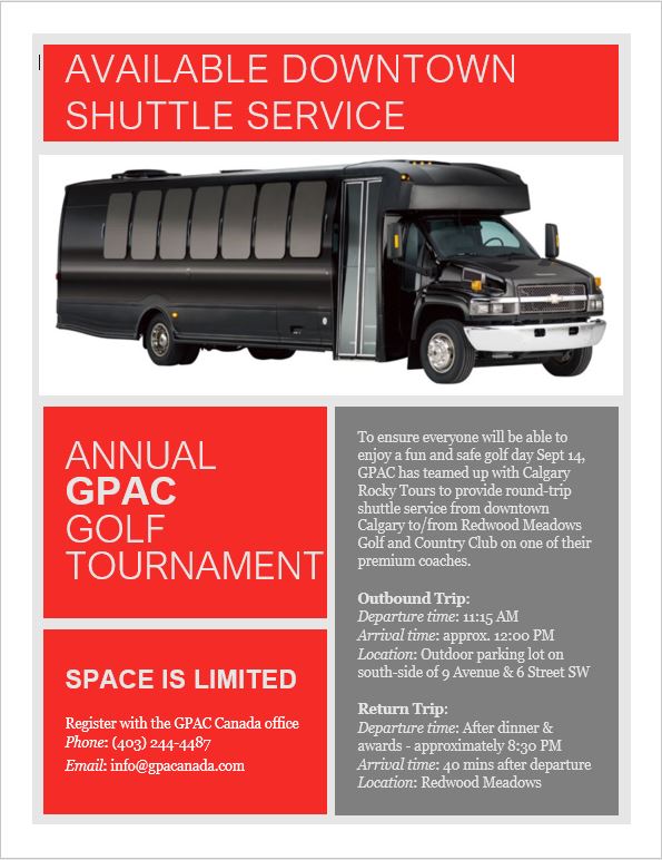 2017 golf shuttle notice