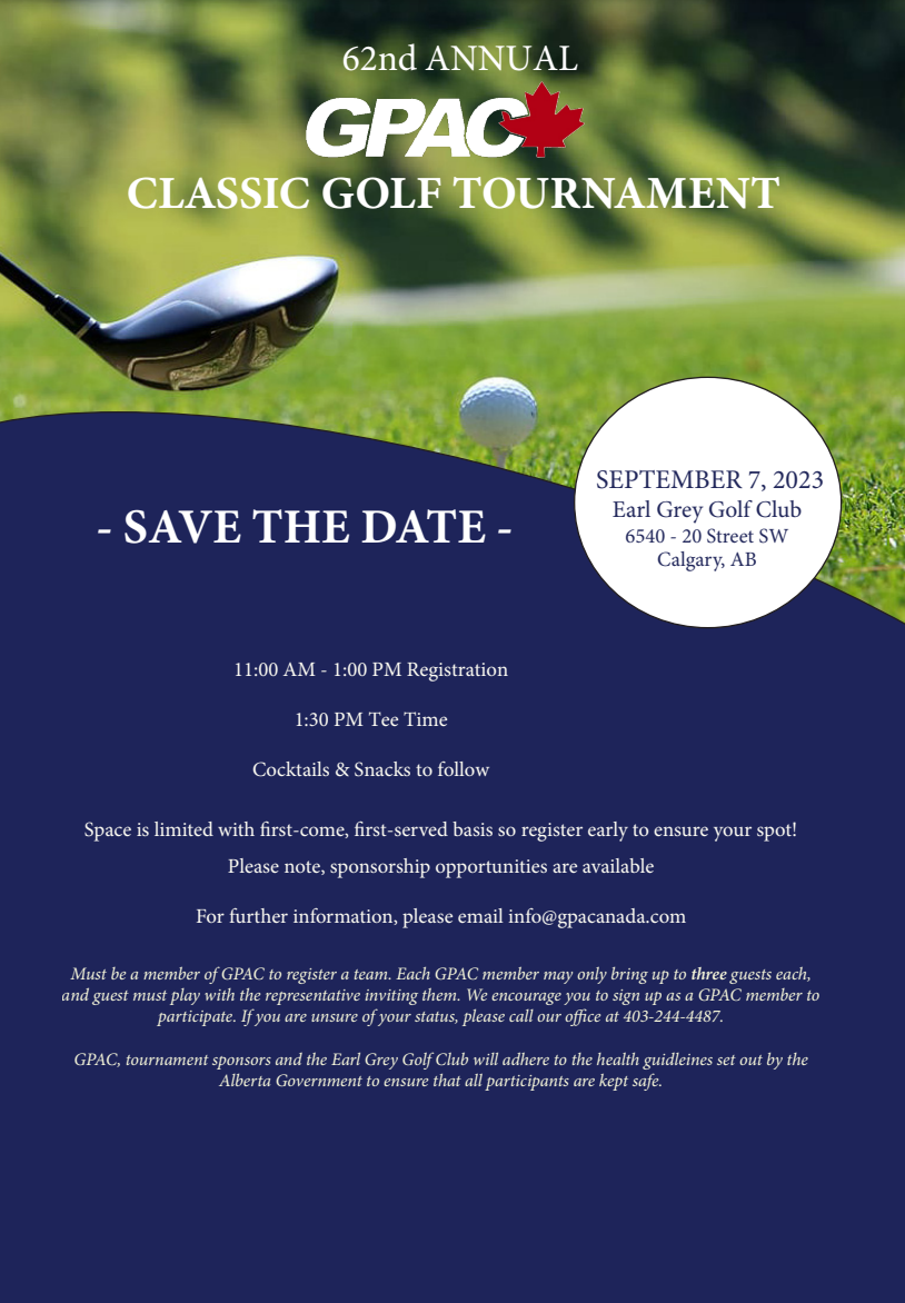 2023 Annual Classic Golf Tournament Gas Processing Association of Canada