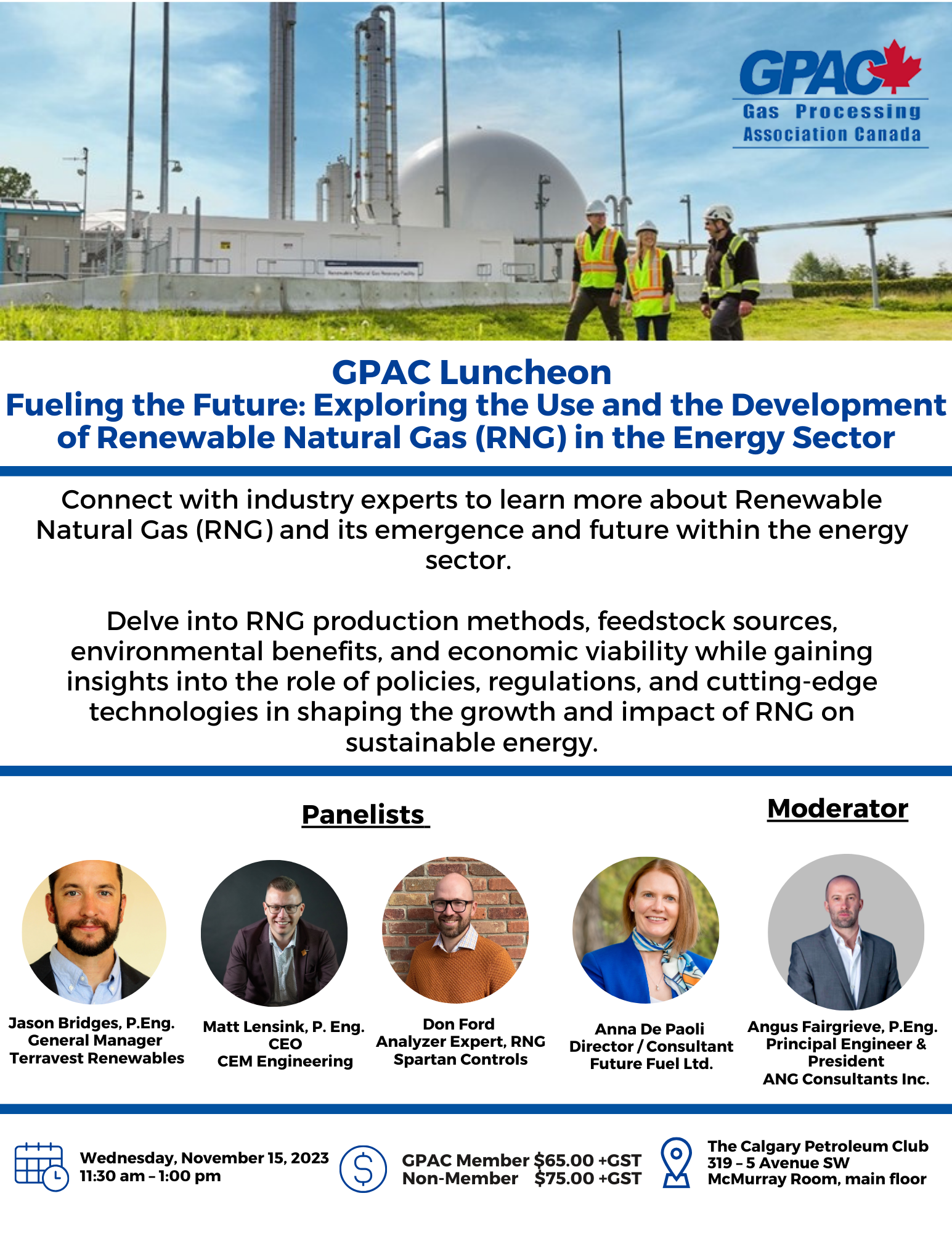 Renewable Natural Gas (RNG) Panel Discussion with Industry Experts