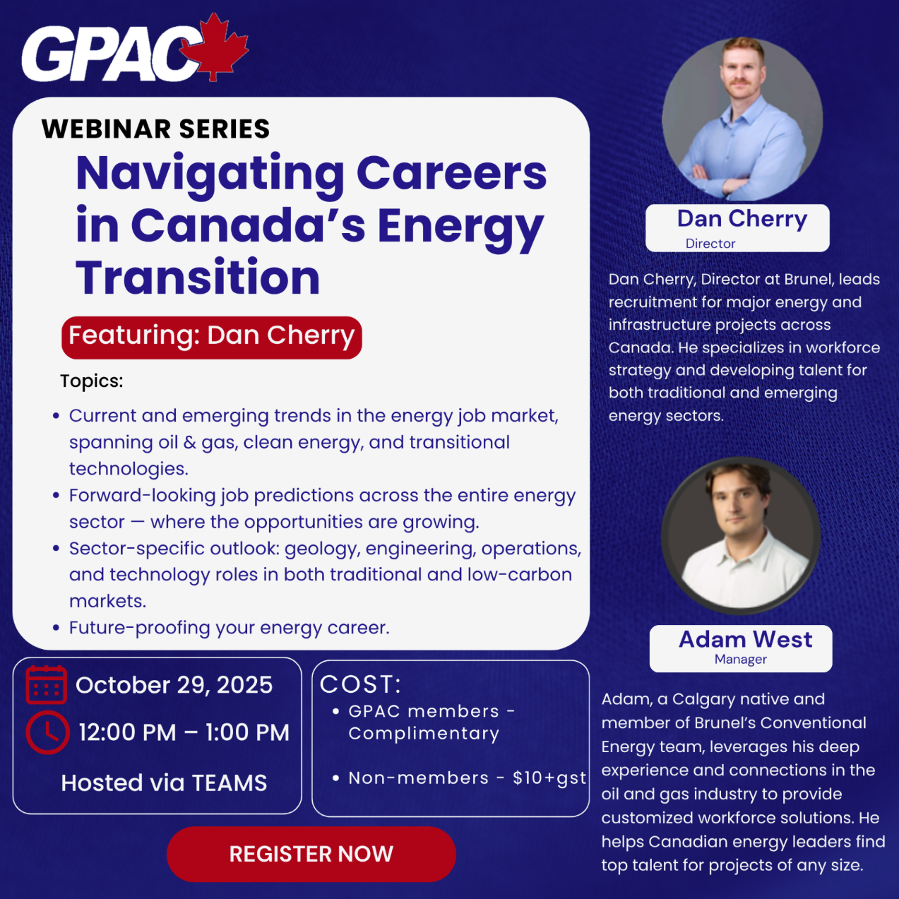 GPAC Webinar series: Navigating Careers in Canada’s Energy Transition